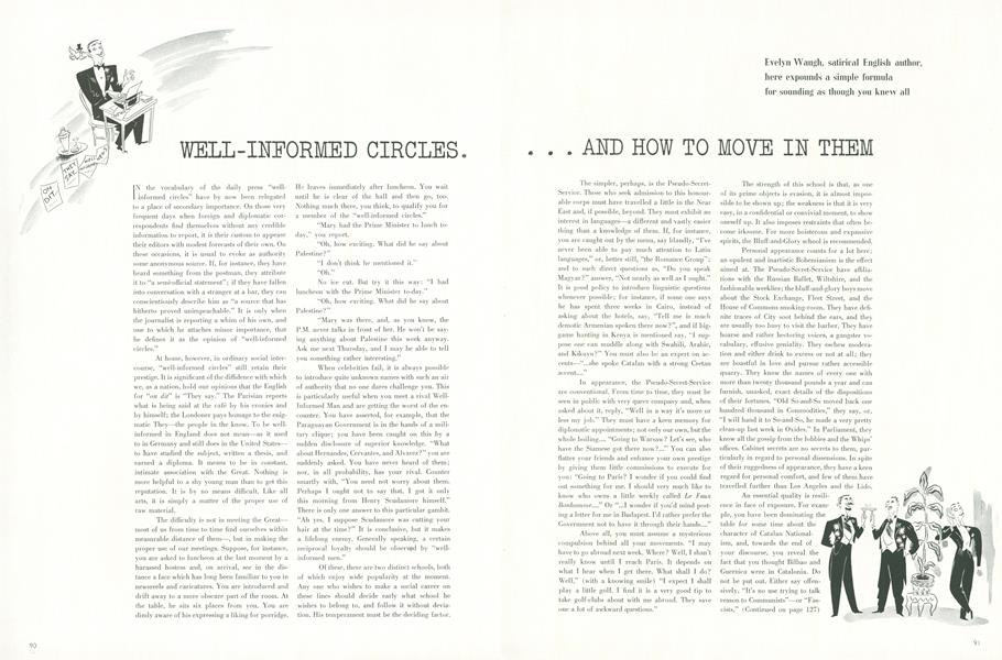 Well-Informed Circles...And How to Move In Them