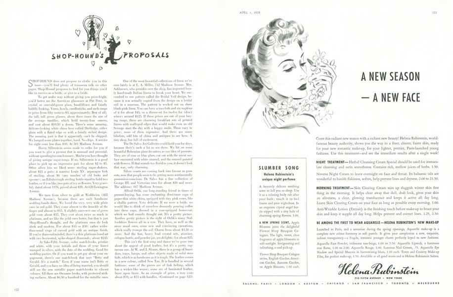 Shop-Hound's Proposals