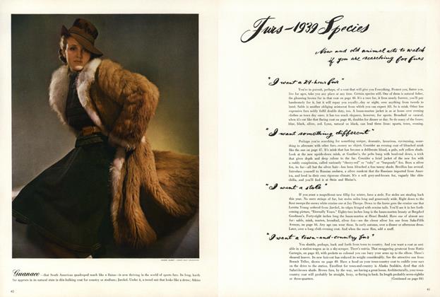 Furs—1939 Species