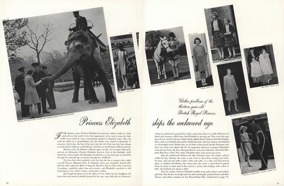 Princess Elizabeth Skips the Awkward Age