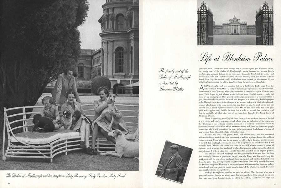 Life at Blenheim Palace