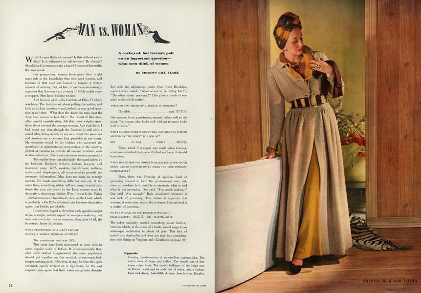 Man Vs Woman Vogue August 1 1941