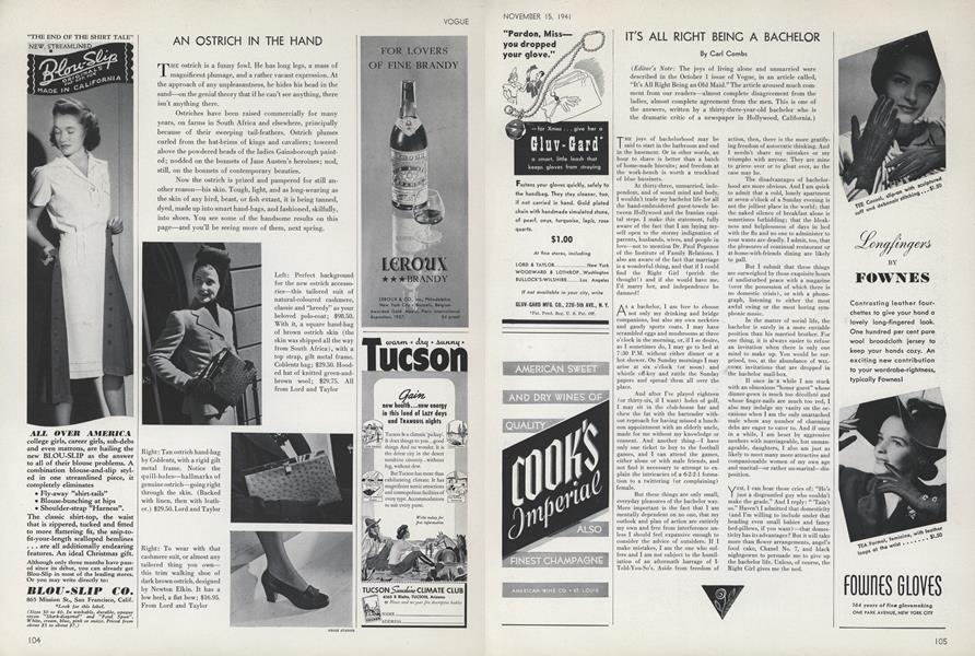 Its' All Right being a Bachelor