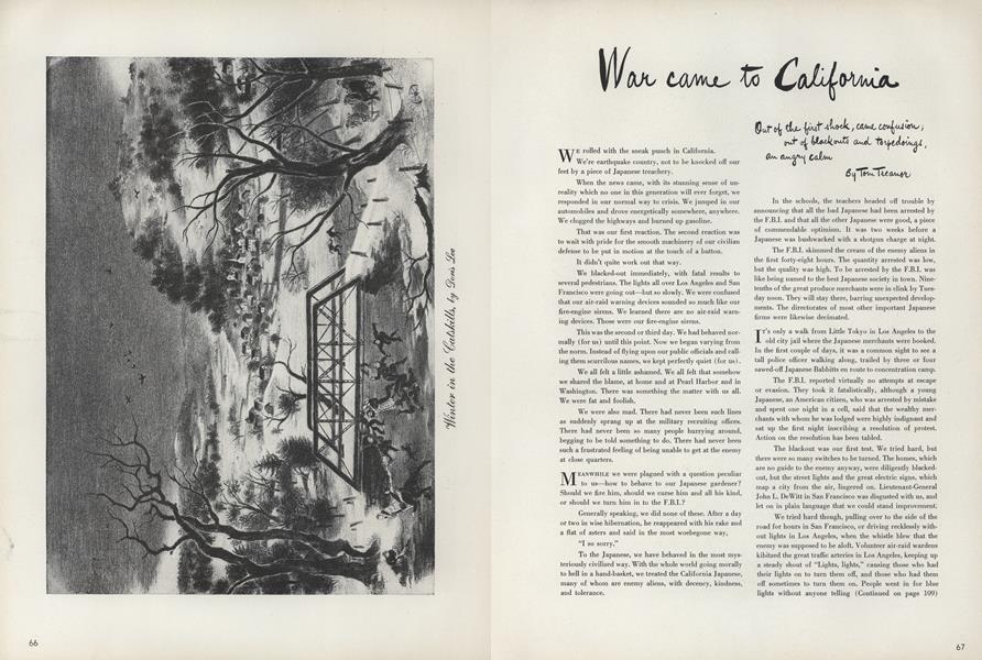 War Came to California