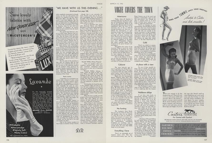 Americana/Cabaret...