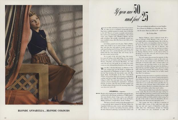 If You Are 50 and Feel 25