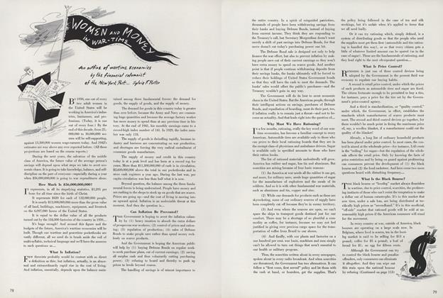 Women and Money in War-Time