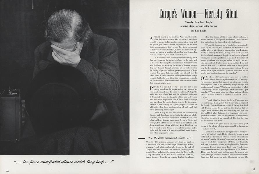 Europe's Women–Fiercely Silent