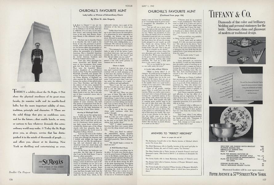 Churchill's Favourite Aunt