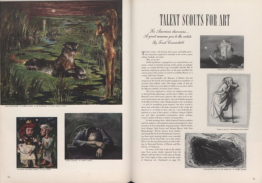 Talent Scouts for Art