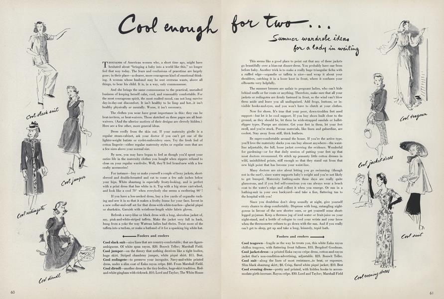 Cool enough for two...