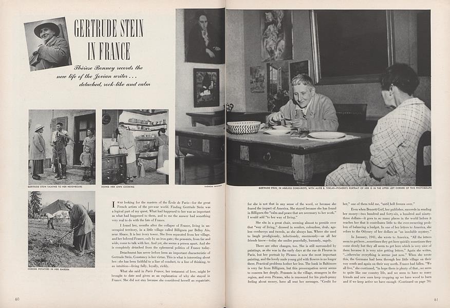 Gertrude Stein in France