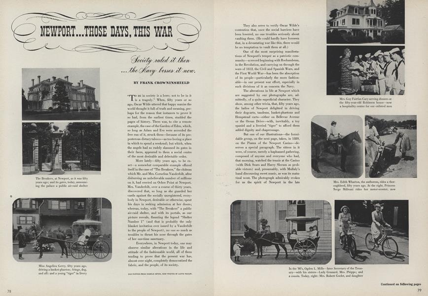 Newport...Those Days, This War