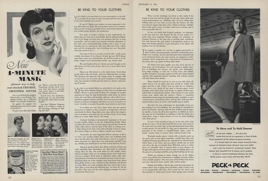 Be Kind to Your Clothes