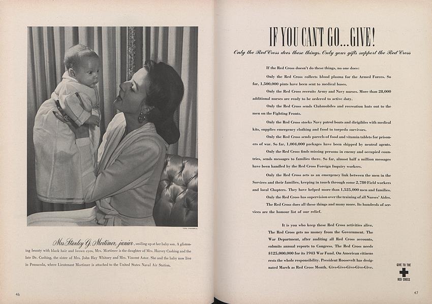 Mrs. Stanley G. Mortimer, Junior Vogue MARCH 15, 1943