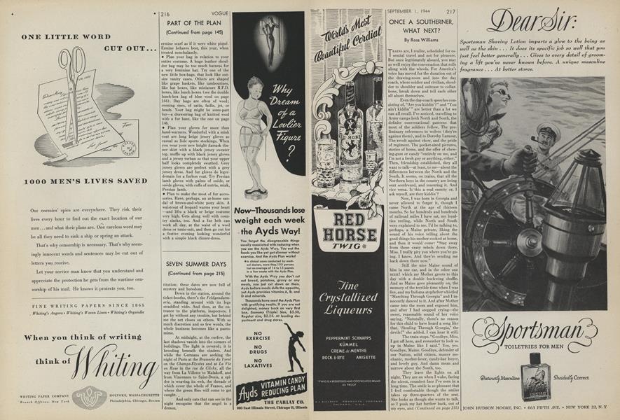 Once a Southerner, What Next?