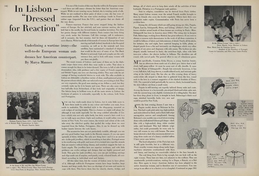 In Lisbon–"Dressed for Reaction"