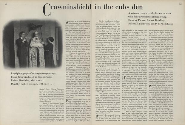 Crowninshield in the Cubs Den