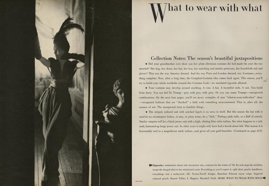 What to Wear with What