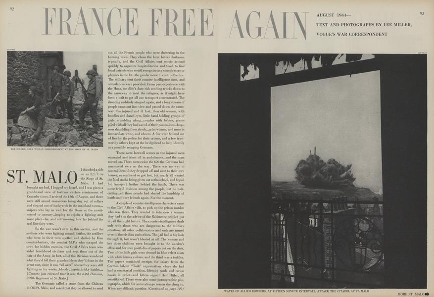 France Free Again: St. Malo