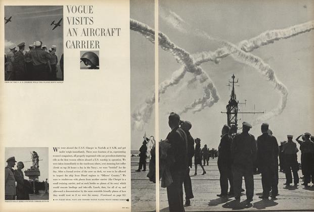 Vogue Visits an Aircraft Carrier