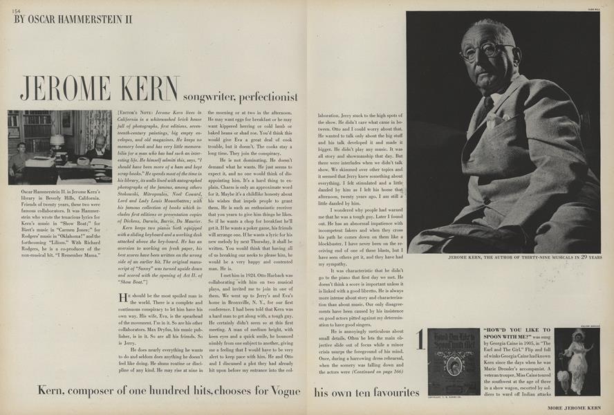 Jerome Kern: Songwriter, Perfectionist | Vogue | February 1, 1945