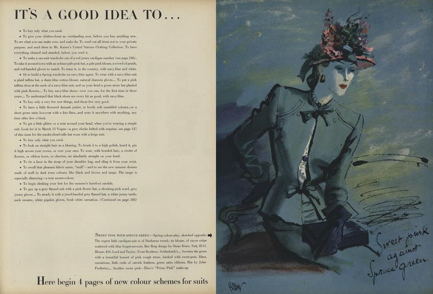 It's a Good Idea to...