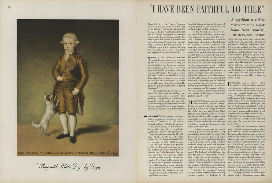 "I Have Been Faithful to Thee"