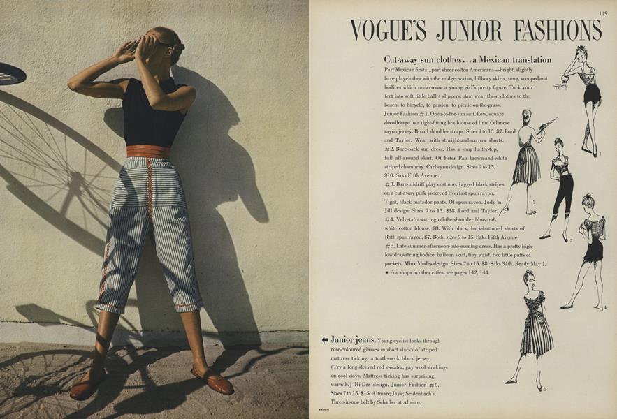 Vogue's Junior Fashions