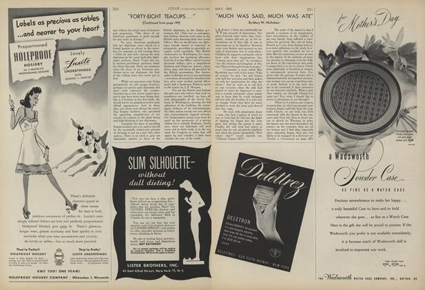 "Much Was Said, Much Was Ate"