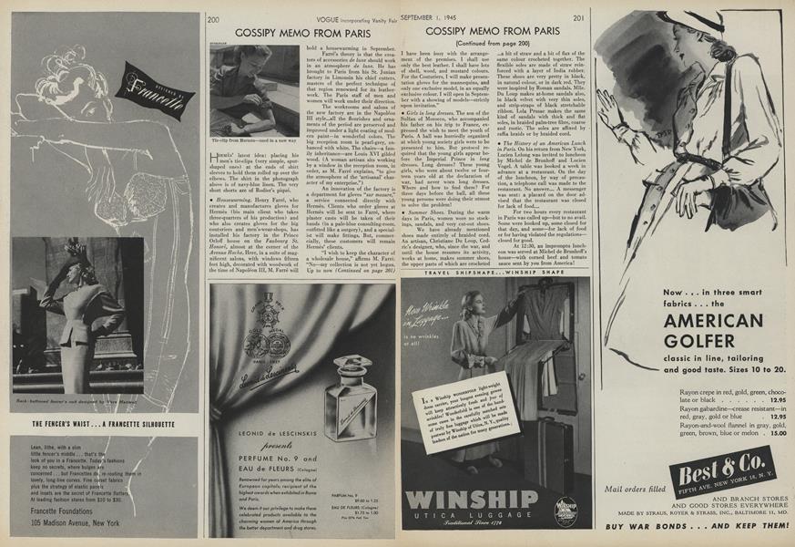 Gossipy Memo from Paris