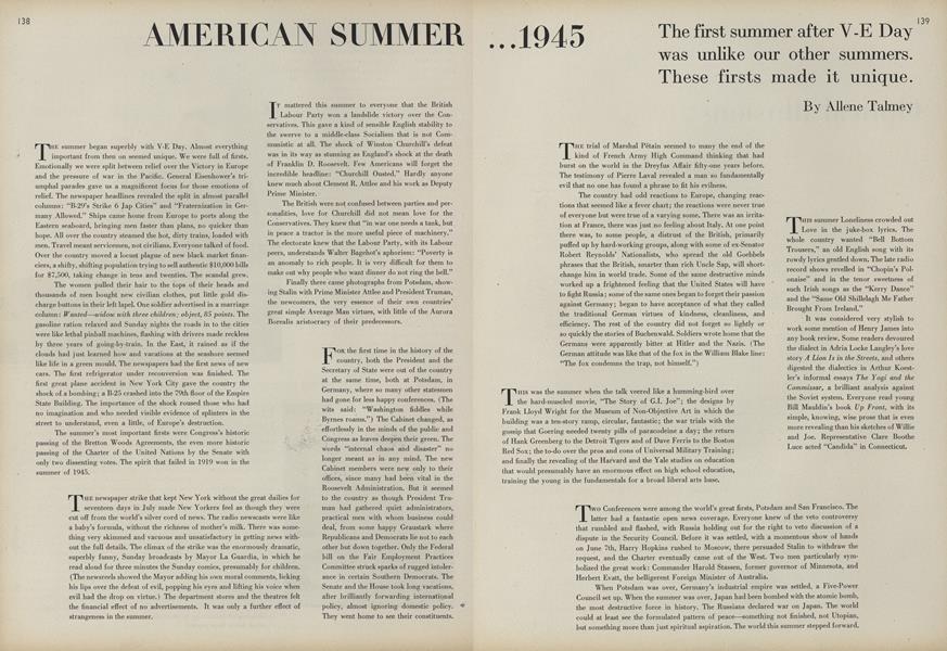 American Summer, 1945