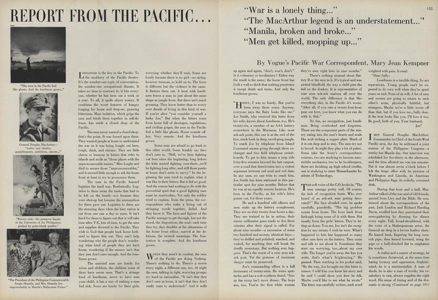 Report from the Pacific