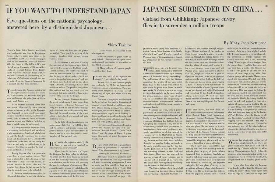 Japanese Surrender in Japan