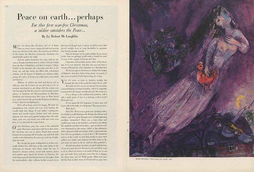 Peace on Earth...Perhaps