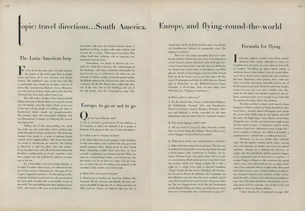 Topic: Travel Directions–The Latin-American Loop