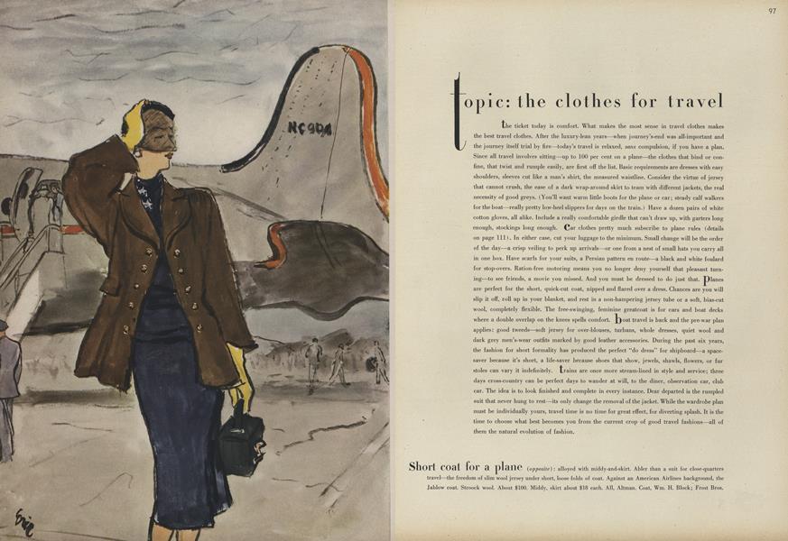 Topic: The Clothes for Travel