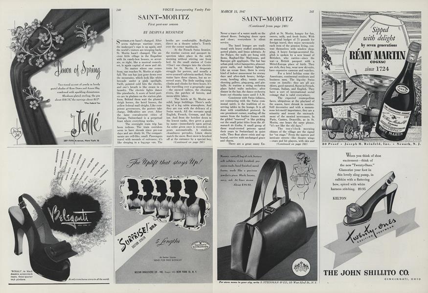 Saint-Moritz: First Post-war Season