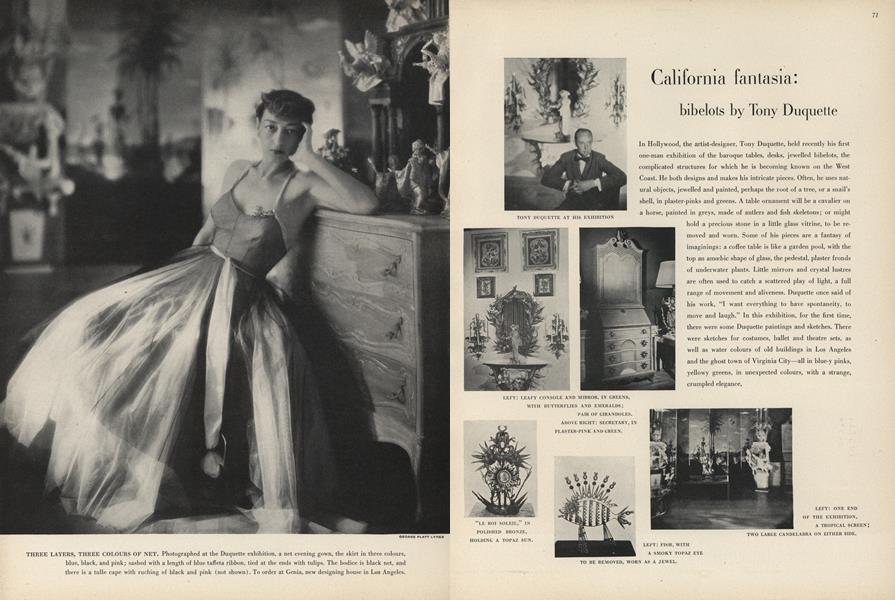 California Fantasia: Bibelots | Vogue | JULY 1, 1947