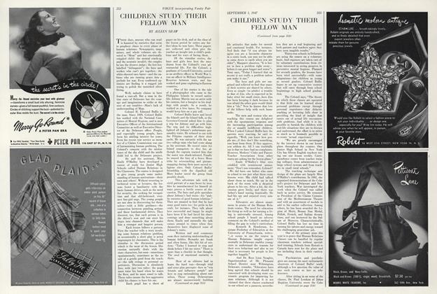 Children Study Their Fellow Man