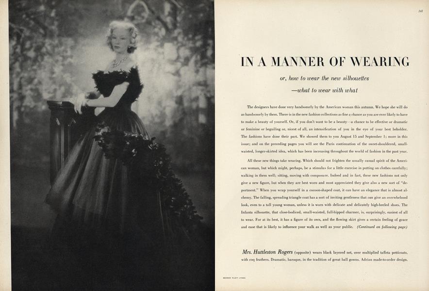 In a Manner of Wearing