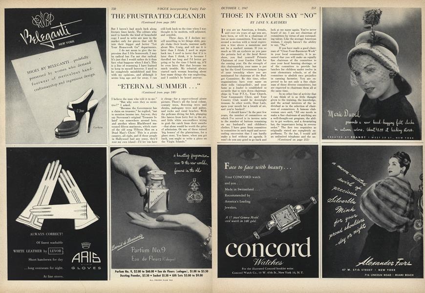 Those in Favour Say "No"