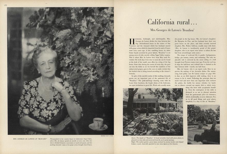 California Rural... Mrs. Georges de Latour' ''Beaulieu''