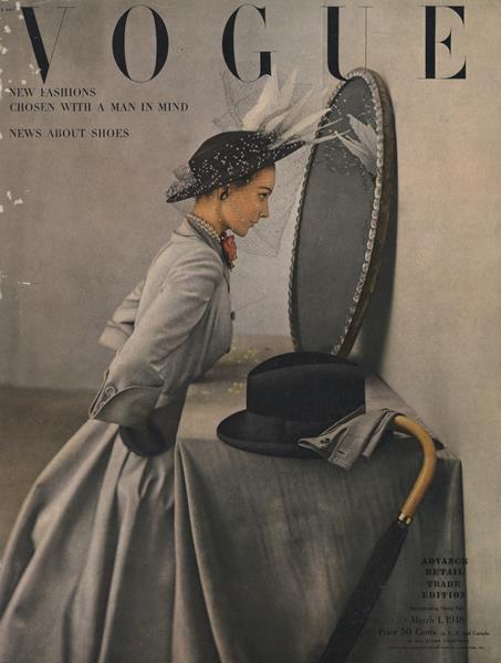 A Vogue Cover Of A Woman Reading A Vogue Book by George Wolfe Plank