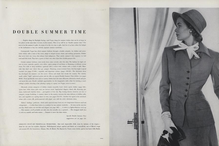 Double Summer Time | Vogue | APRIL 15, 1948