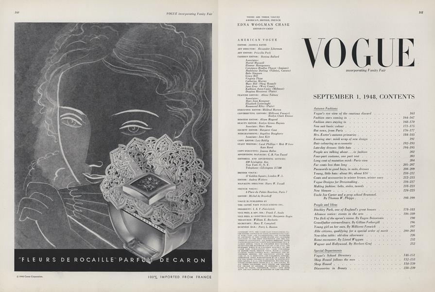 Table of Contents | Vogue | SEPTEMBER 1, 1948