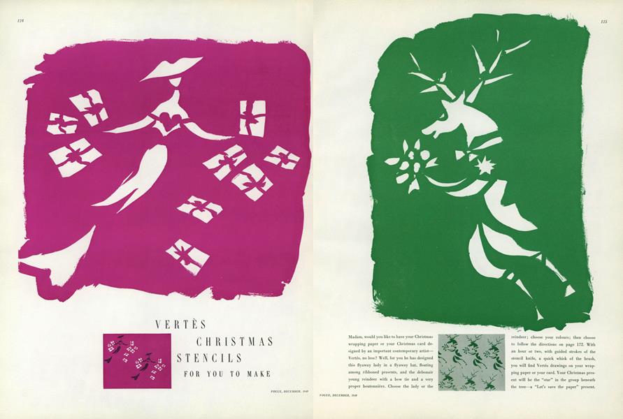 Vertes Christmas Stencils for You to Make