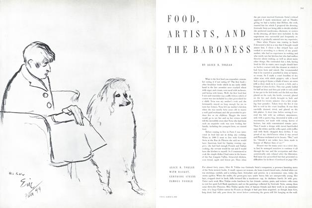 Food, Artists, and the Baroness