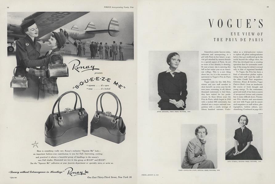 The Prix de Paris | Vogue | AUGUST 15, 1950
