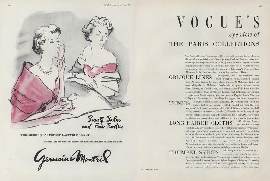 The Paris Collections | Vogue | September 1, 1950